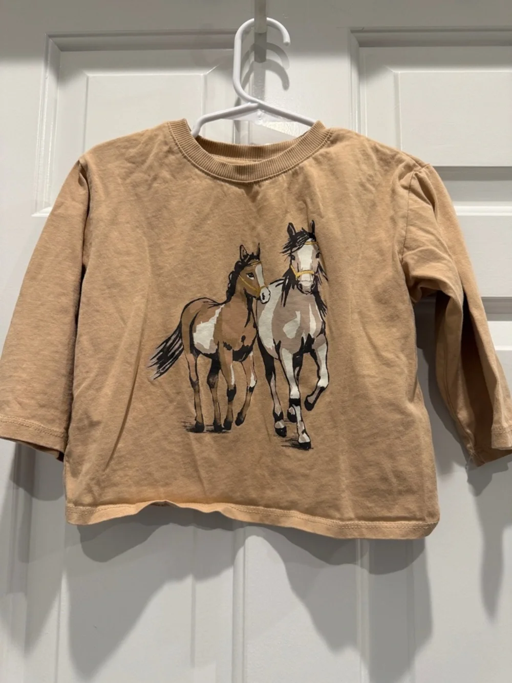 Girl 2T long sleeve pink stripe horse shirt bundle H&M Gap